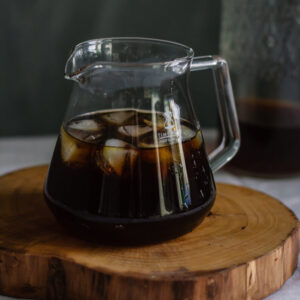 Toddy Cold Brew Espress in a glass jar with ice