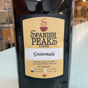 Spanish Peaks Coffee Guatemala coffee beans in bag