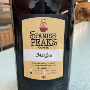 Spanish Peaks Coffee Mexico coffee beans in bag